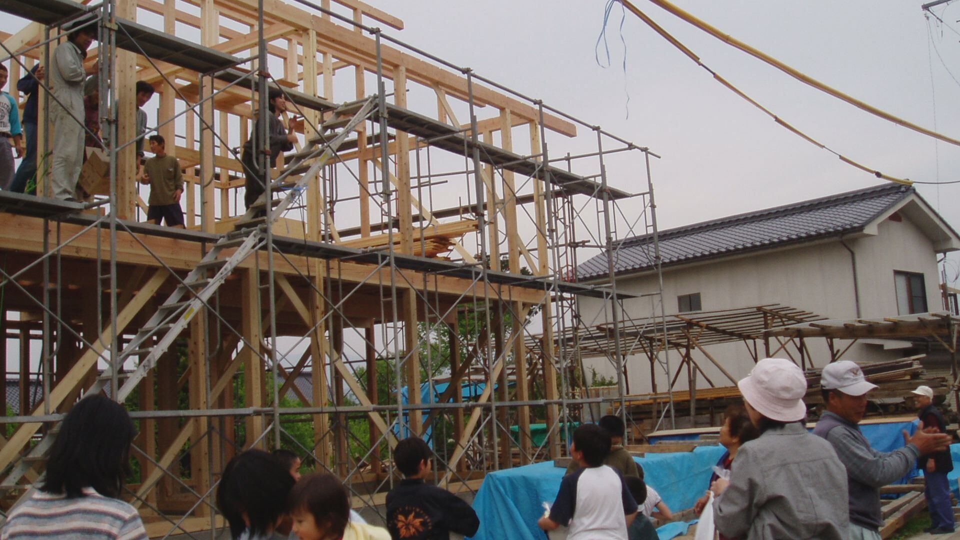 建設中の合原さん宅